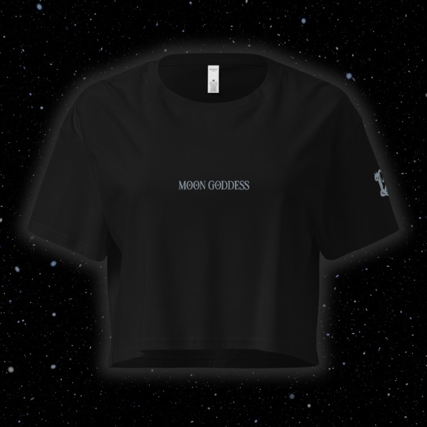 Moon Goddess (embroidery) Crop Top