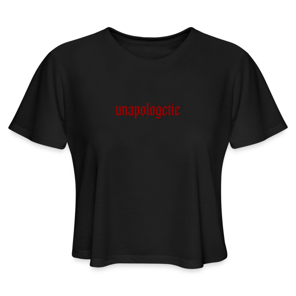 Unapologetic Cropped Top - black