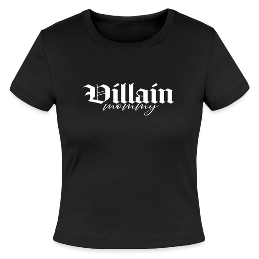 Villain Mommy Micro Ribbed Tee - black