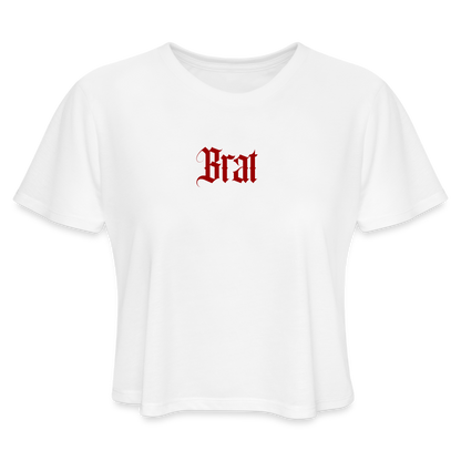 Brat Cropped Top - white