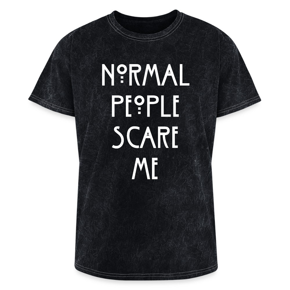 Normal People Scare Me (Mineral Wash) Tee - mineral black