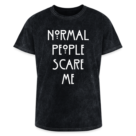 Normal People Scare Me (Mineral Wash) Tee - mineral black