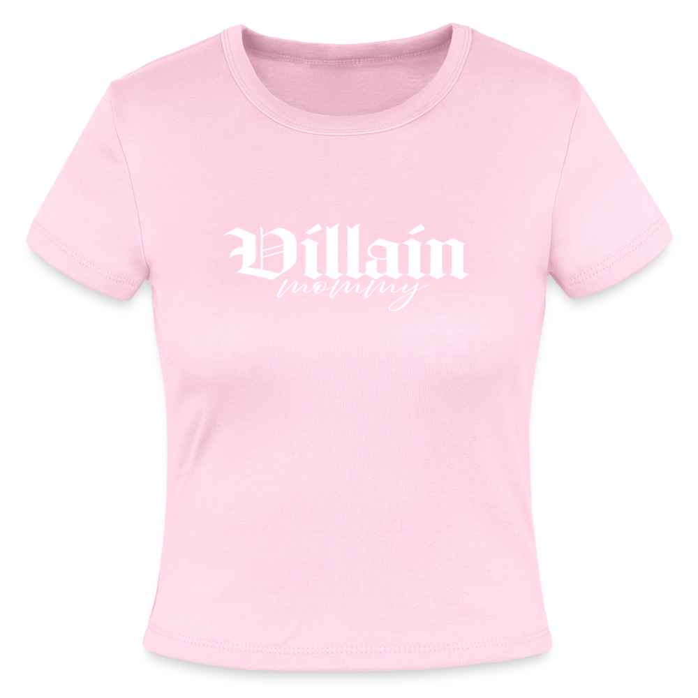 Villain Mommy Micro Ribbed Tee - pink
