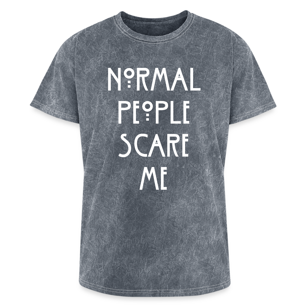 Normal People Scare Me (Mineral Wash) Tee - mineral grey