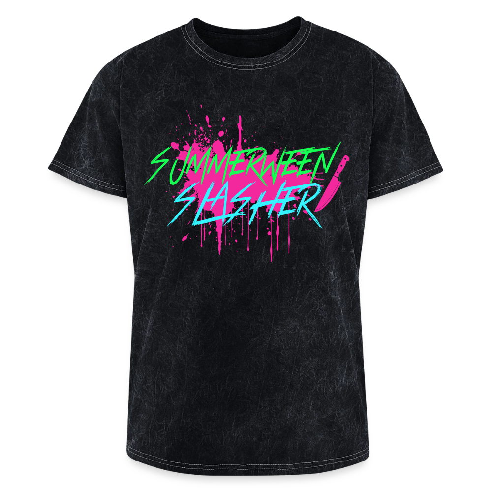 Summerween Slasher (Mineral Wash) Tee - mineral black