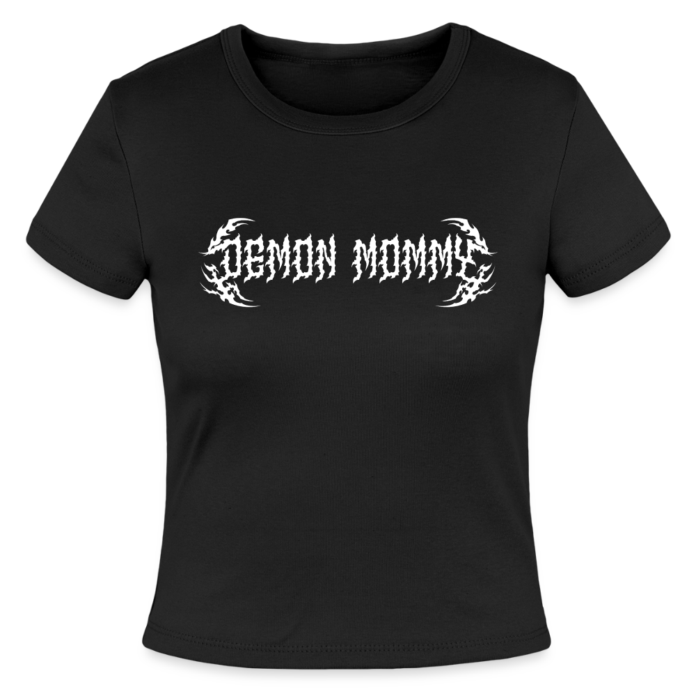 Demon Mommy Micro Ribbed Tee - black