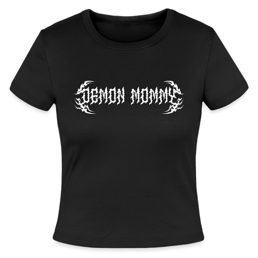 Demon Mommy Micro Ribbed Tee - black