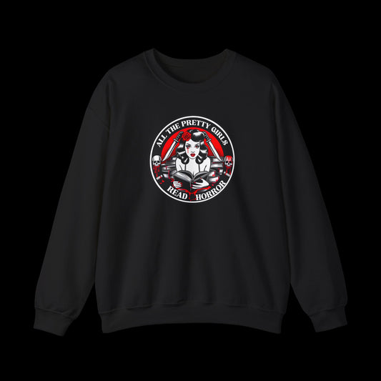 Pretty Girls Read Horror Sweatshirt