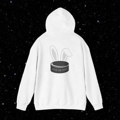 PUCK BUNNY (puck on back) Unisex Hoodie