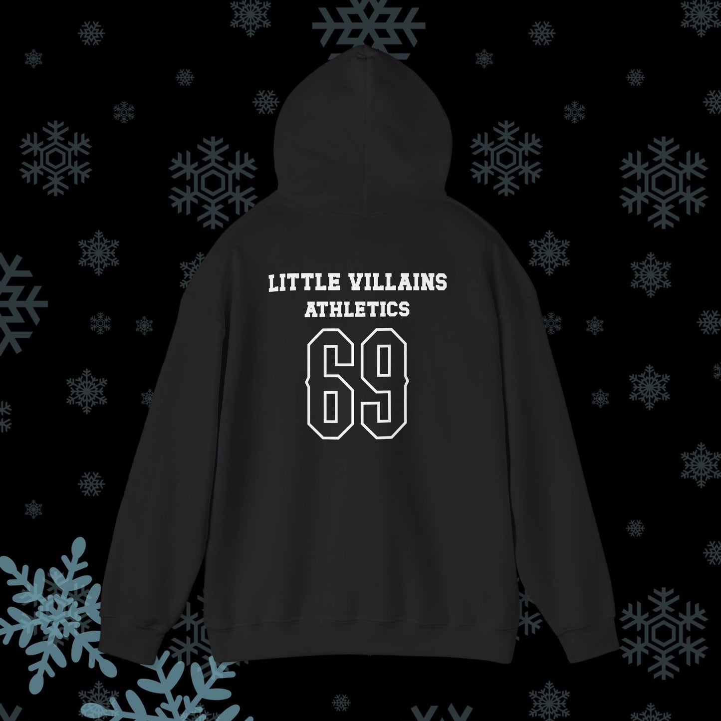 Little Villains Athletics 69 (white sticks) Unisex Hoodie