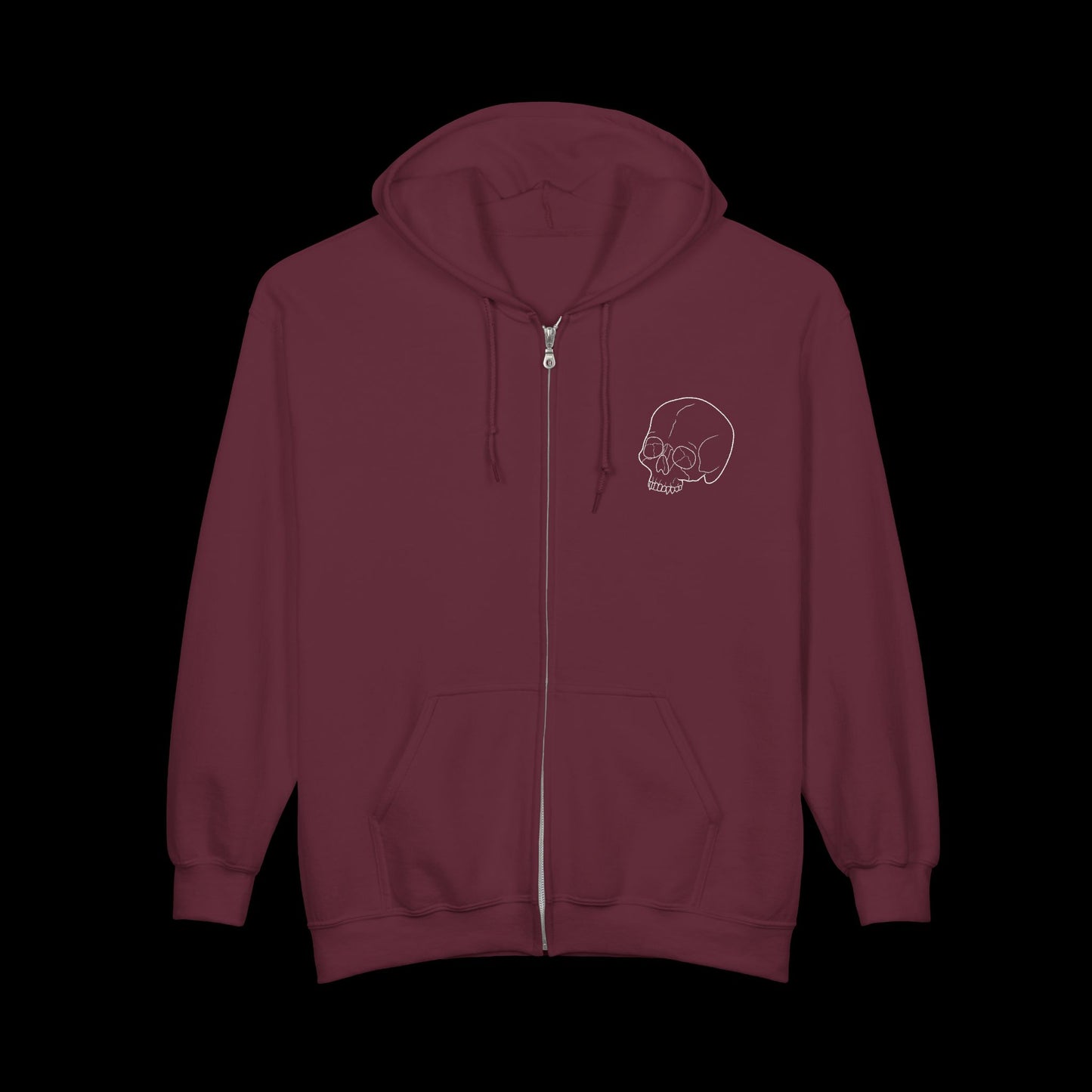 Skulls ‘n Roses Unisex Full Zip Hoodie