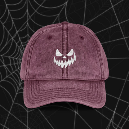 Spooky Grin Vintage Cap (Embroidery)