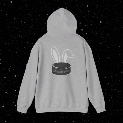 PUCK BUNNY (puck on back) Unisex Hoodie