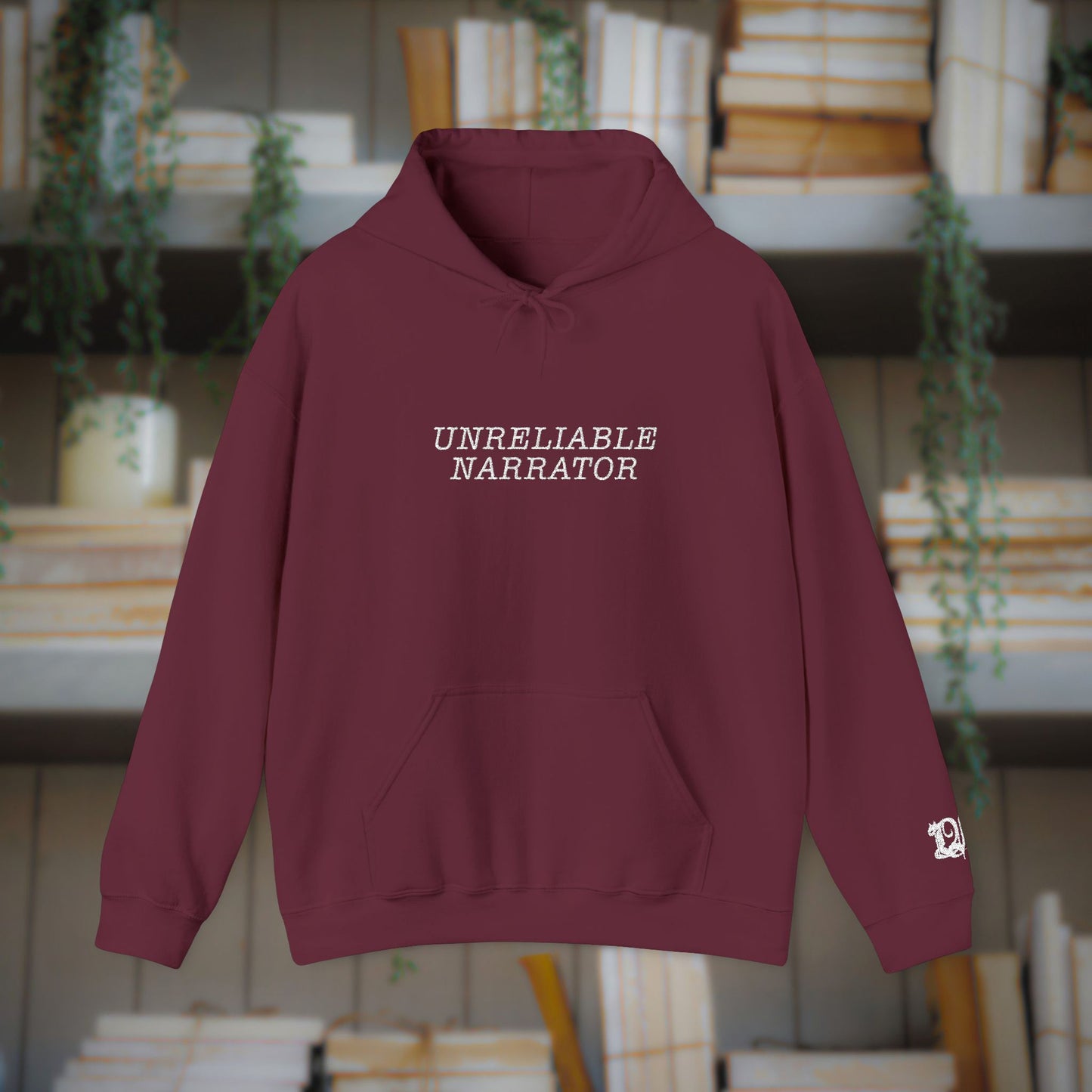 Unreliable Narrator Embroidered Hoodie