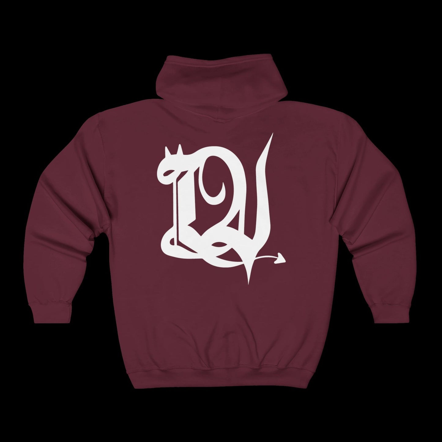 Little Villains (lrg LV back) Unisex Full Zip Hoodie
