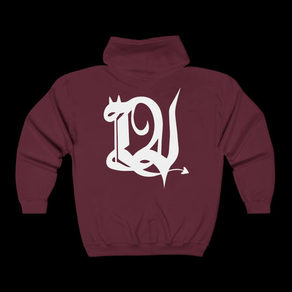 Little Villains (lrg LV back) Unisex Full Zip Hoodie