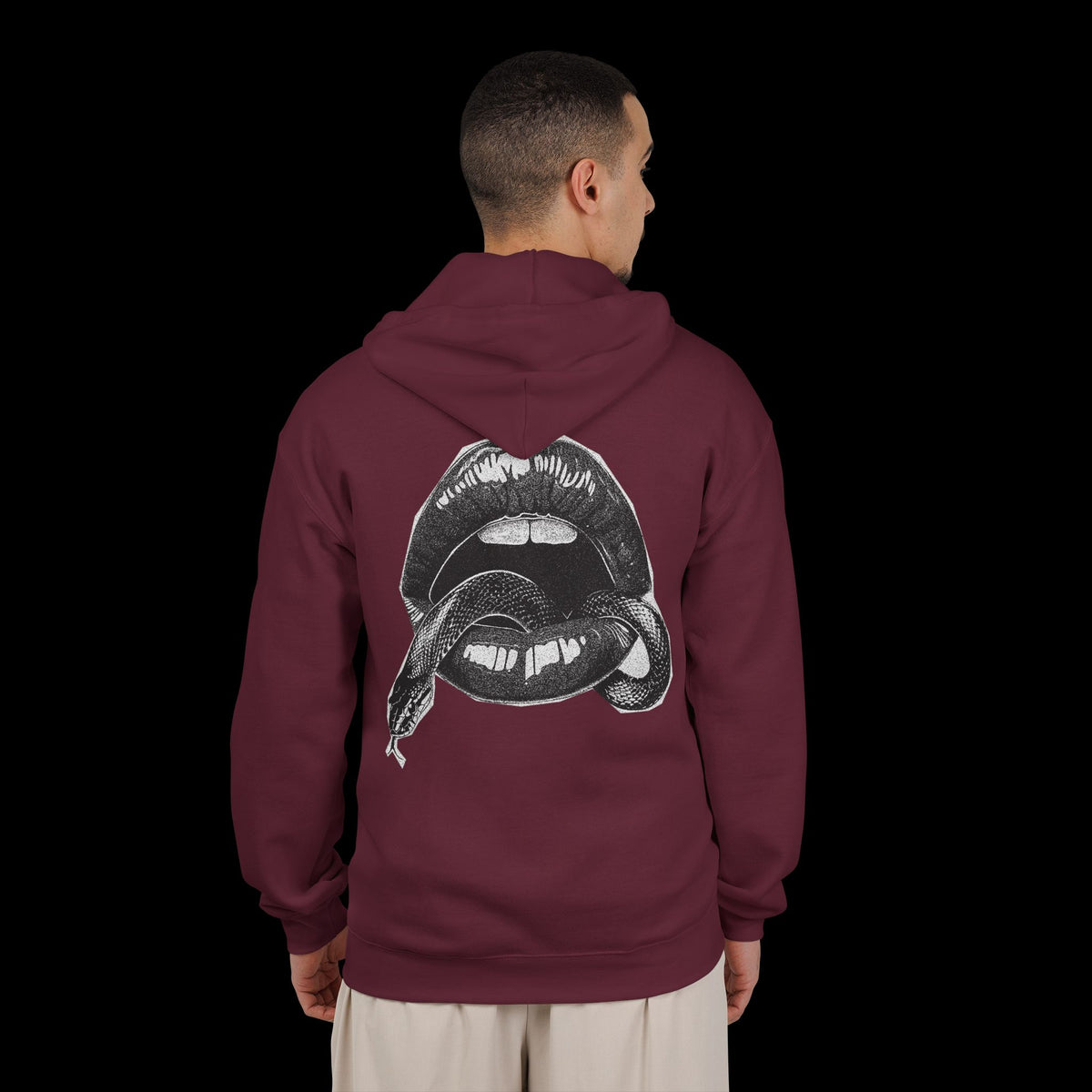 Snake On Your Lips Unisex Full Zip Hoodie