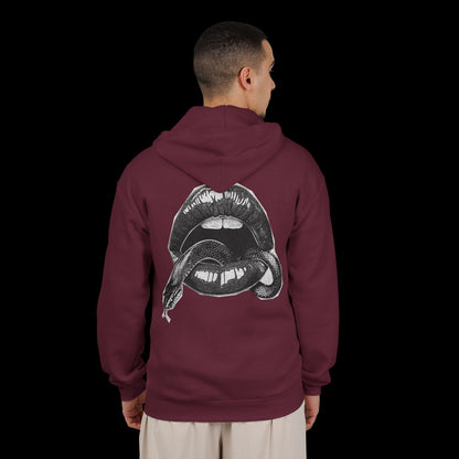 Snake On Your Lips Unisex Full Zip Hoodie