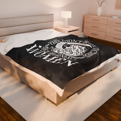 They Didn't Burn Witches- Velveteen Plush Blanket
