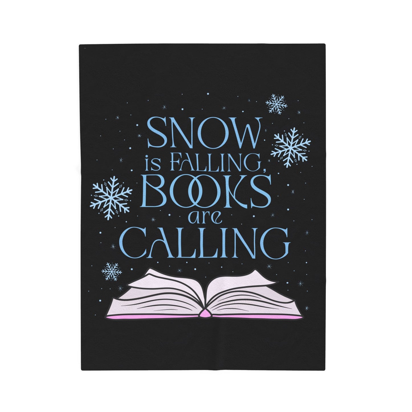 Snow is Falling Velveteen Plush Blanket