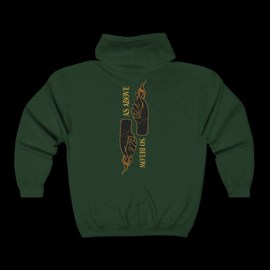 As Above, So Below Unisex Full Zip Hoodie