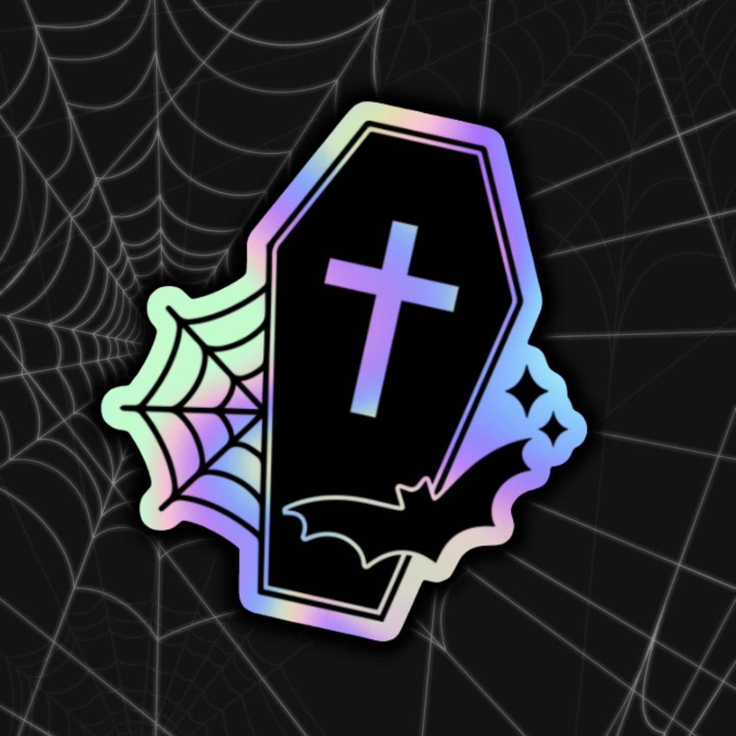 *Coming Soon* Holographic Coffin Die-Cut Sticker