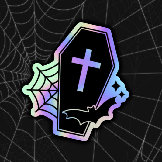 *Coming Soon* Holographic Coffin Die-Cut Sticker