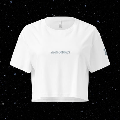 Moon Goddess (embroidery) Crop Top