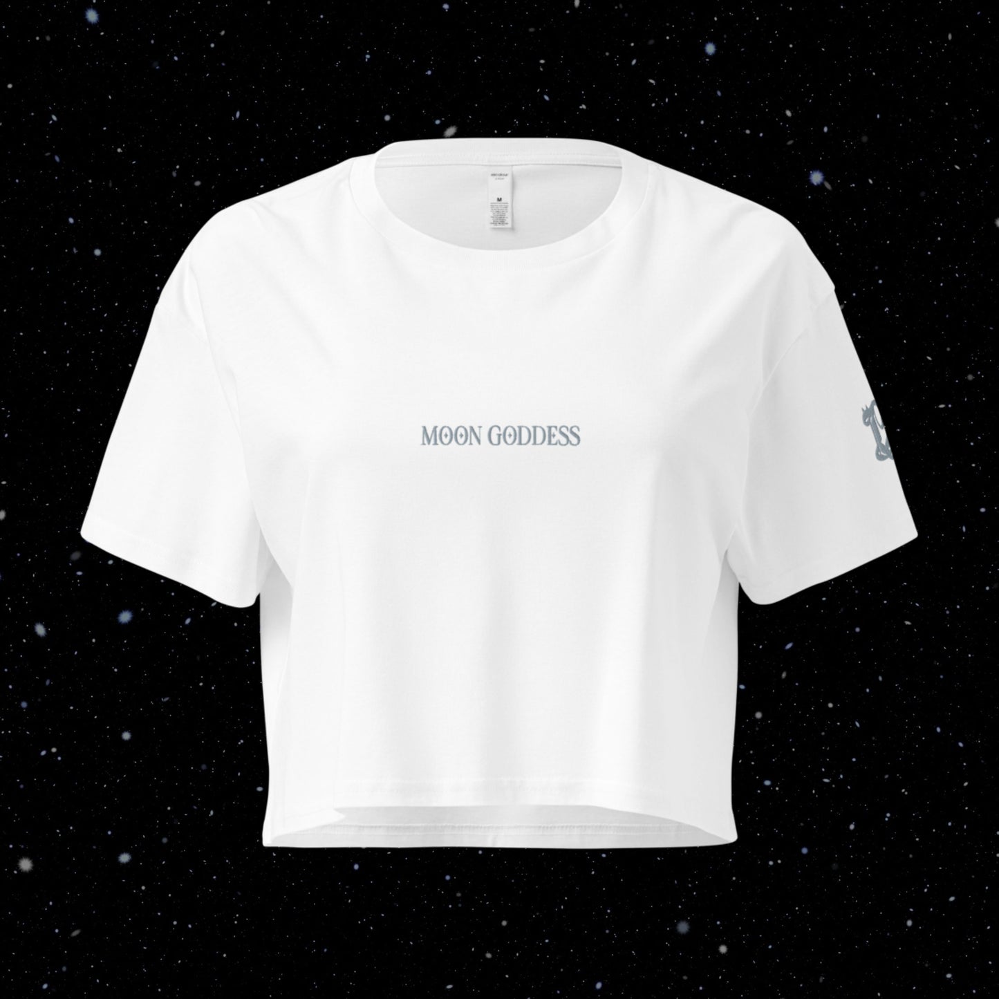 Moon Goddess (embroidery) Crop Top