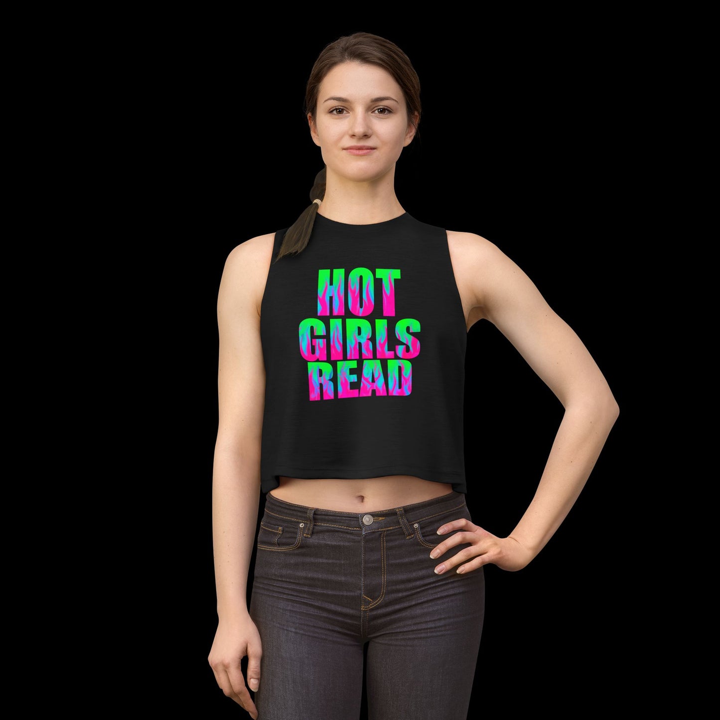 Hot GIRLS Read Cropped Tank