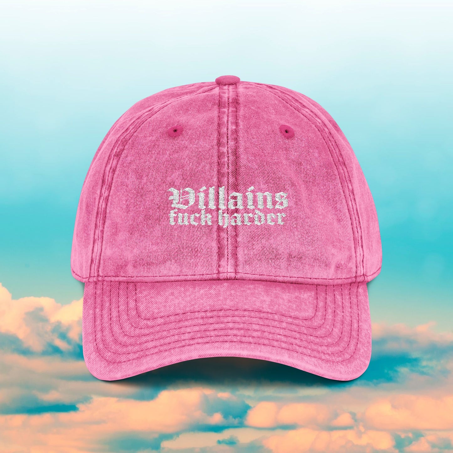 Villains Fuck Harder Vintage Cap (Embroidery)