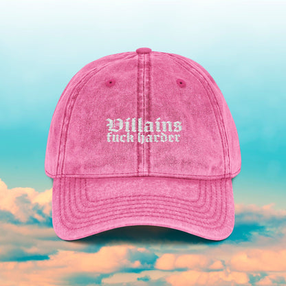Villains Fuck Harder Vintage Cap (Embroidery)