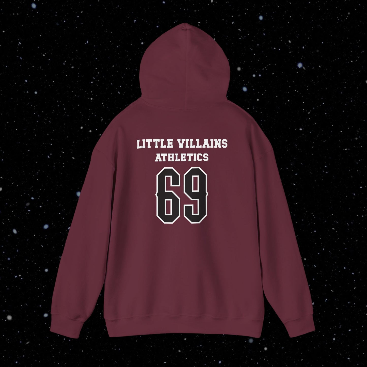 Little Villains Athletics 69 (white sticks) Unisex Hoodie