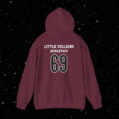 Little Villains Athletics 69 (white sticks) Unisex Hoodie