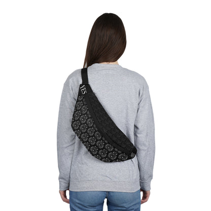 Ouija Planchette & Skull (pattern) Large Fanny Pack