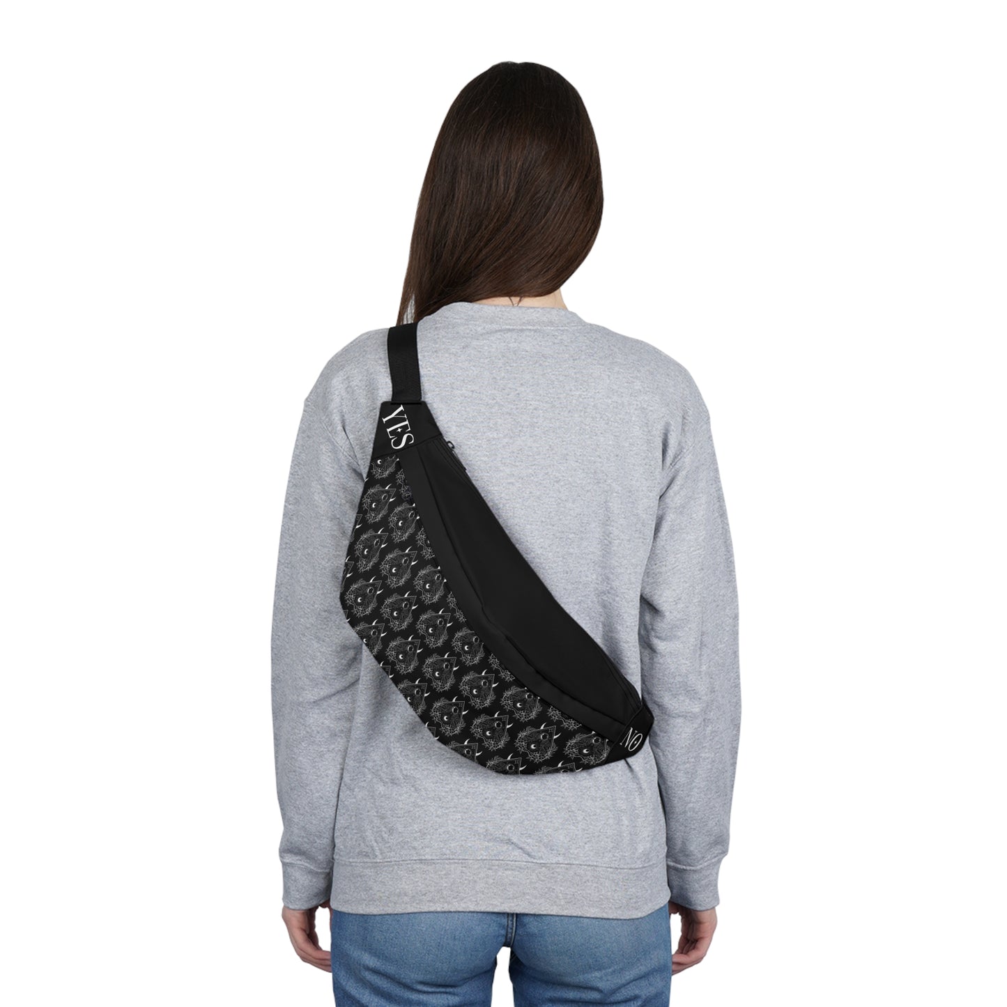Ouija Planchette (pattern) Large Fanny Pack