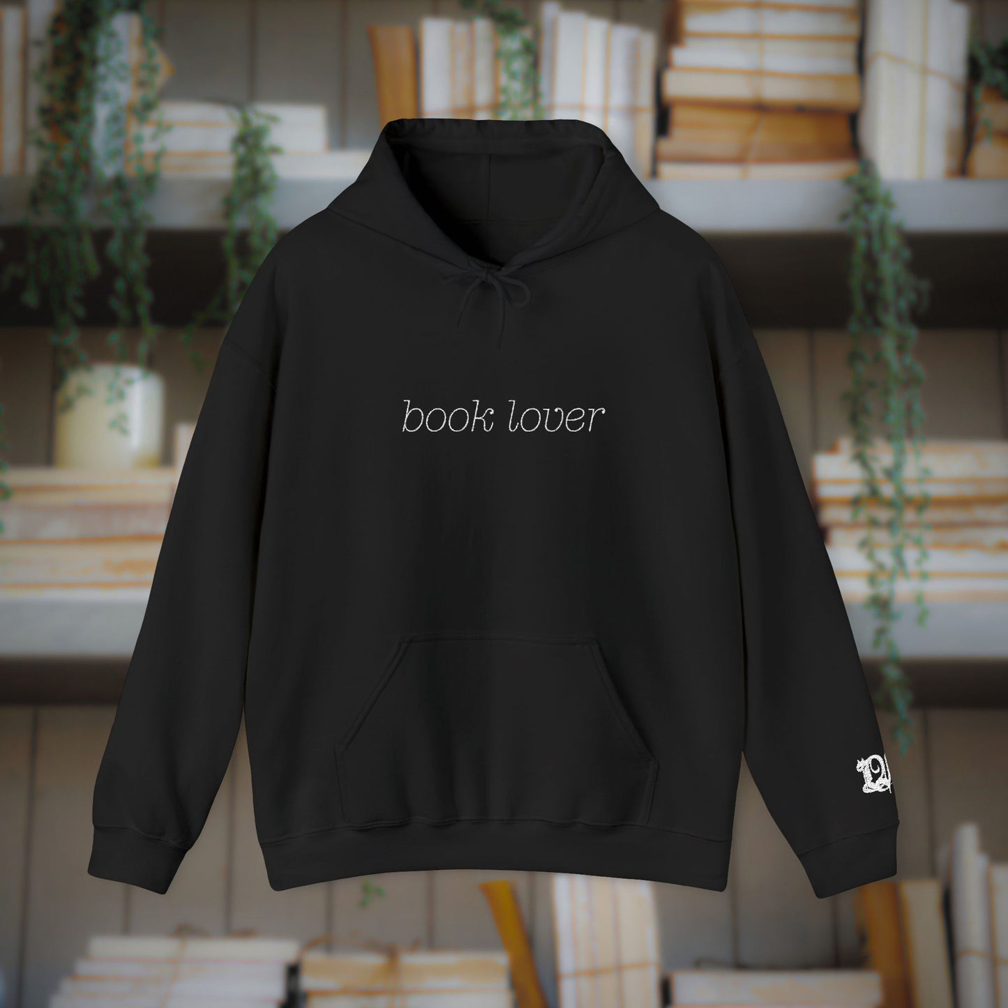 Book Lover Embroidered Hoodie