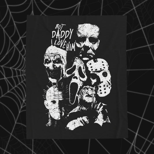 Daddy I Love Him Velveteen Plush Blanket