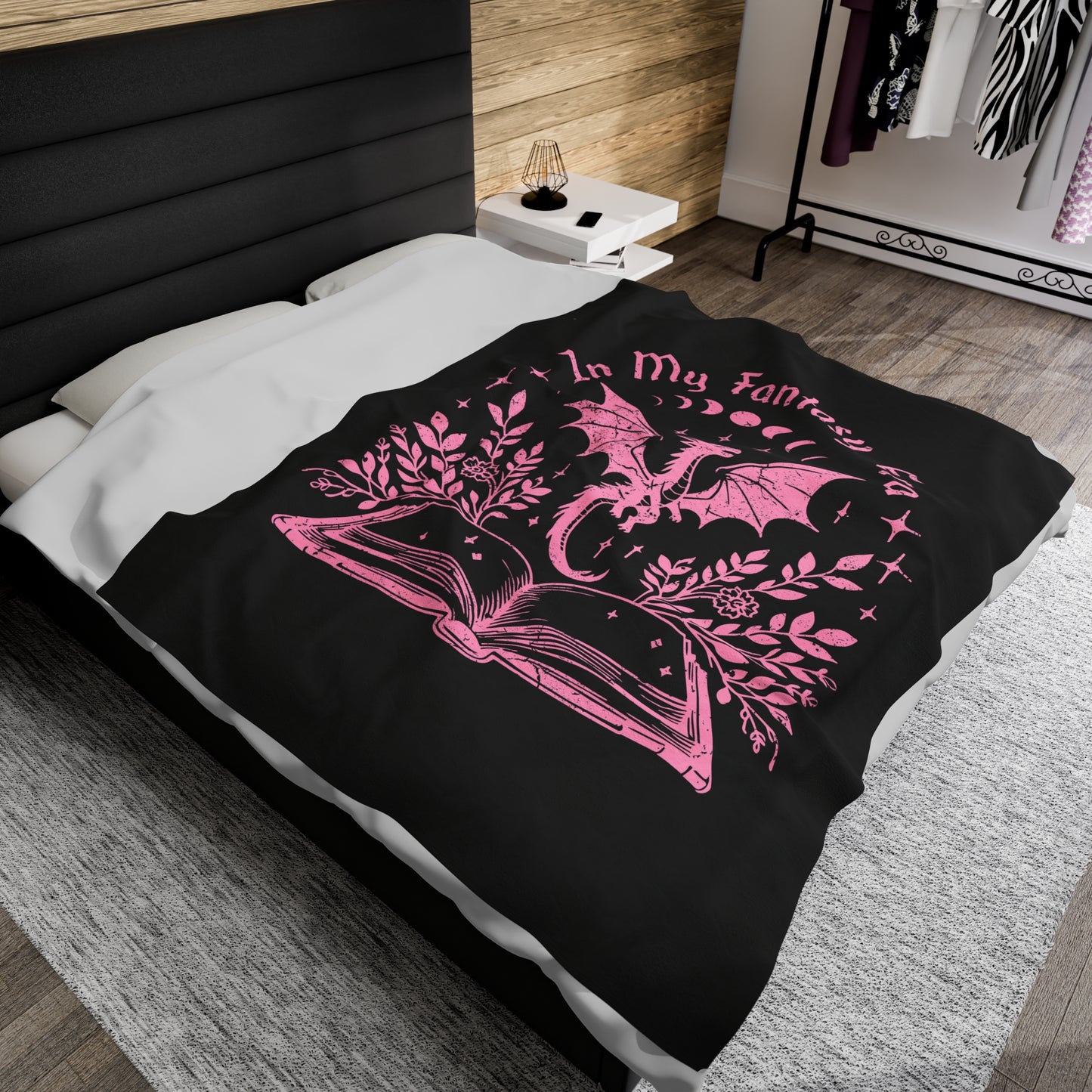 In My Fantasy Era (Pink)  - Plush Velveteen Blanket