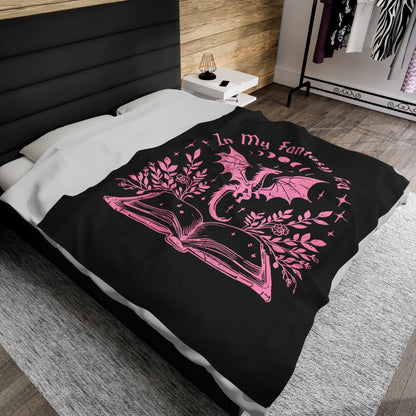 In My Fantasy Era (Pink)  - Plush Velveteen Blanket