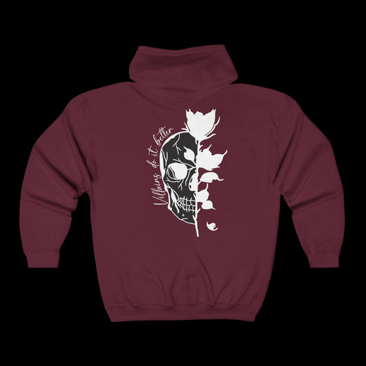 Villains Doit Better Unisex Full Zip Hoodie
