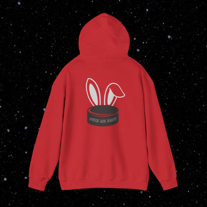 PUCK BUNNY (puck on back) Unisex Hoodie