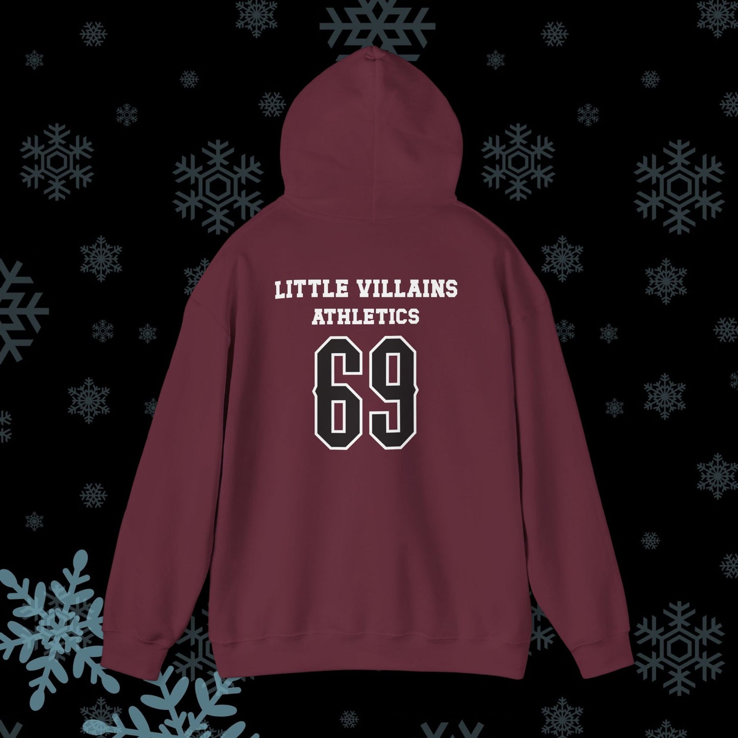 Little Villains Athletics 69 (white sticks) Unisex Hoodie
