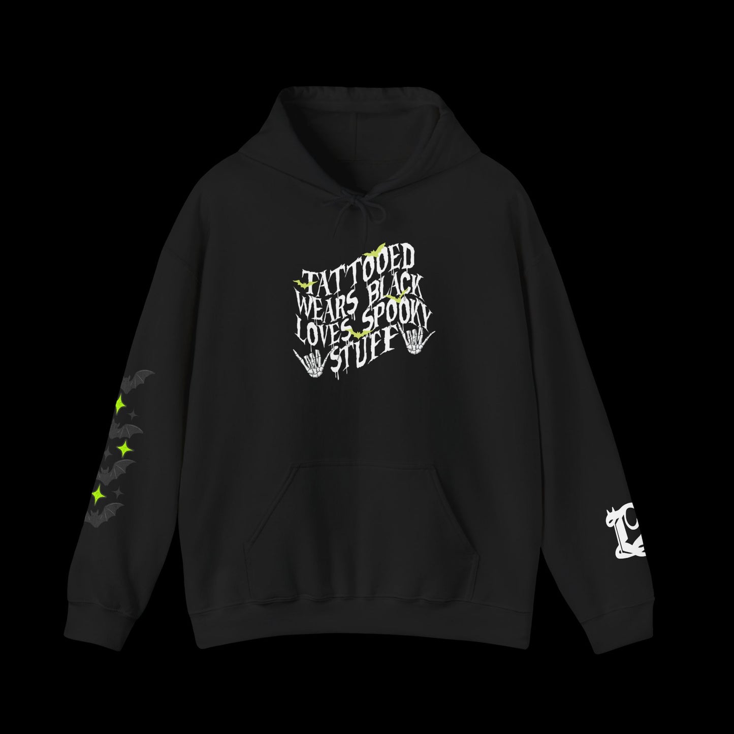 Tattooed, wears black, & spooky Unisex Hoodie