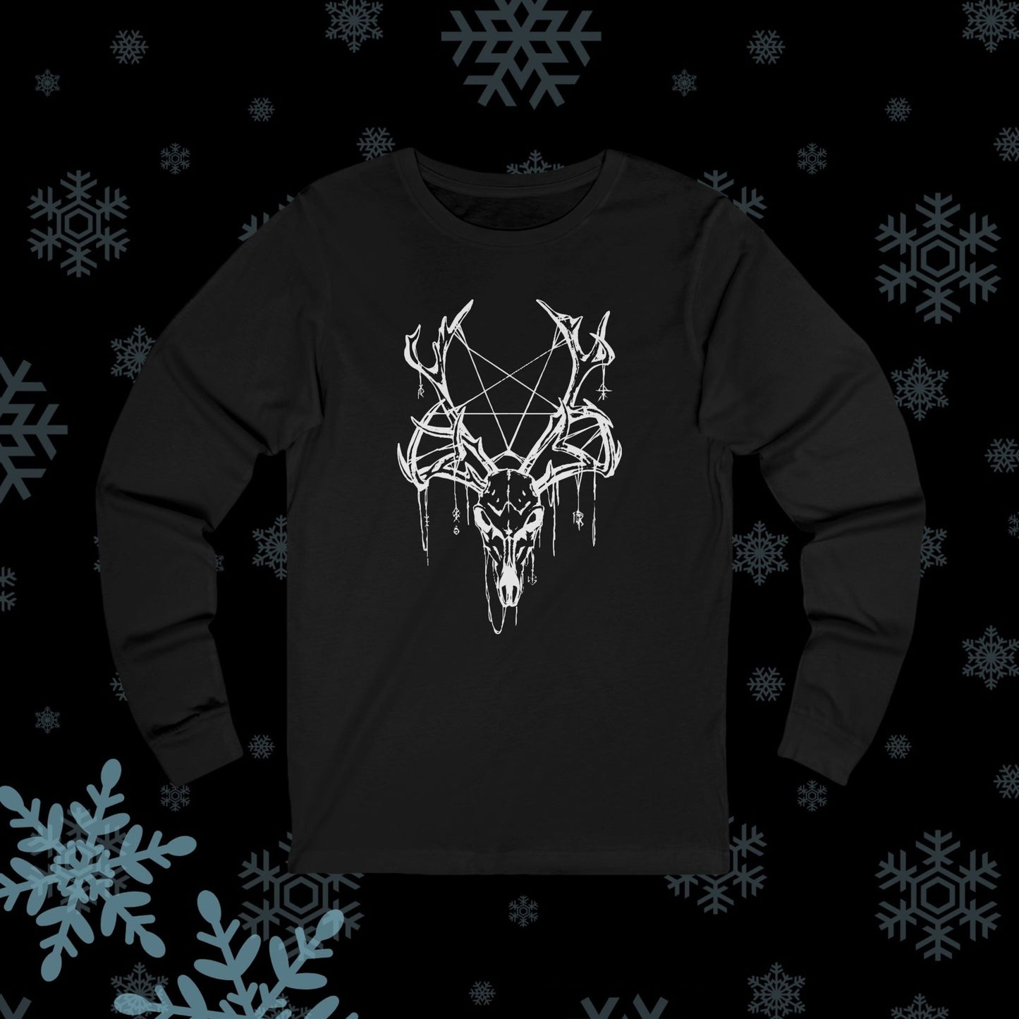 Deer Skull Long Sleeve Tee