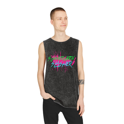 Summerween Slasher Unisex Stonewash Tank