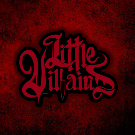 Red Little Villains Die-Cut Sicker