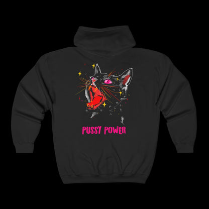 Pussy Power Unisex Full Zip Hoodie