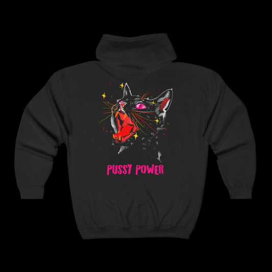 Pussy Power Unisex Full Zip Hoodie