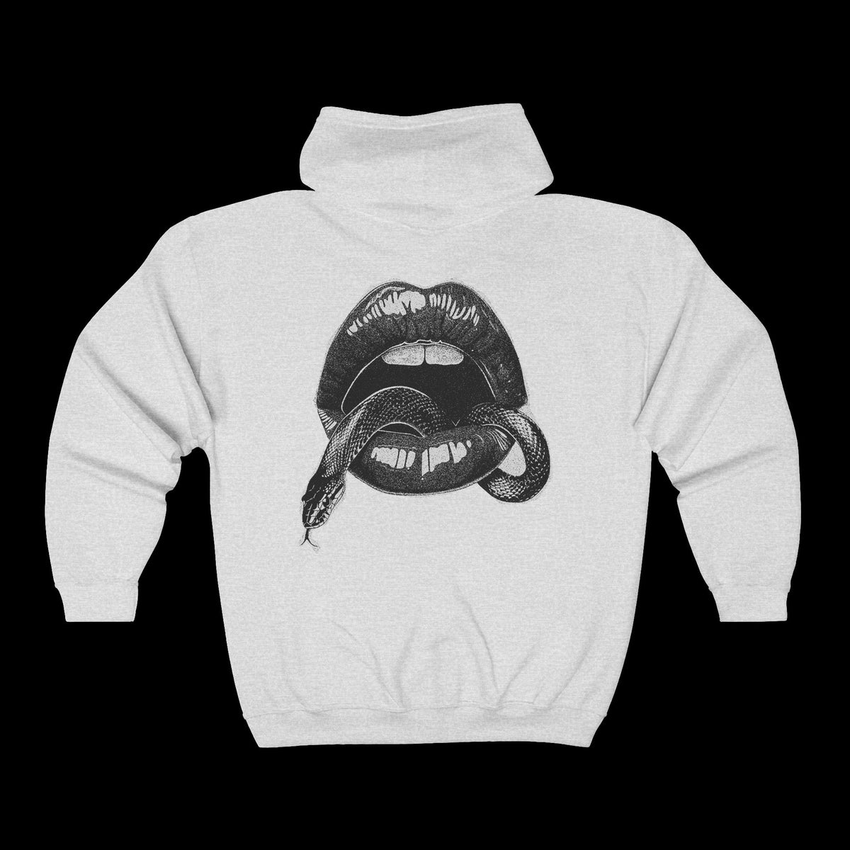 Snake On Your Lips Unisex Full Zip Hoodie